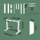 Oikiture Height Adjustable Standing Desk Motorised Electric Sit Stand