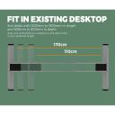 Oikiture Standing Desk 1.4m x 0.7m Dual Motor Sit Stand Adjustable Height