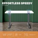 Oikiture Standing Desk 1.4m x 0.7m Dual Motor Sit Stand Adjustable Height