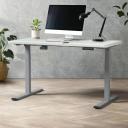 Oikiture Standing Desk 1.4m x 0.7m Dual Motor Sit Stand Adjustable Height