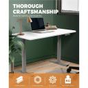 Oikiture Standing Desk 1.4m x 0.7m Dual Motor Sit Stand Adjustable Height