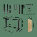 Oikiture Standing Desk Electric Motorised Sit Stand Up Adjustable Height Office