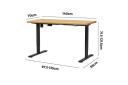 Oikiture Standing Desk Electric Motorised Sit Stand Up Adjustable Height Office