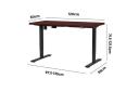 Oikiture Standing Desk Height Adjustable Electric Motorised Office Stand Table