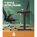Oikiture Standing Desk Height Adjustable Electric Motorised Office Stand Table