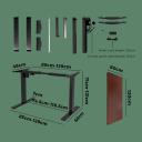 Oikiture Standing Desk Height Adjustable Electric Motorised Office Stand Table