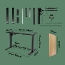 Oikiture Standing Desk Height Adjustable Electric Motorised Office Stand Table