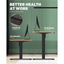 Oikiture Standing Desk Height Adjustable Electric Motorised Office Stand Table