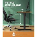 Oikiture Standing Desk Height Adjustable Electric Motorised Office Stand Table