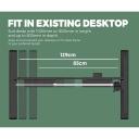 Oikiture Standing Desk Height Adjustable Electric Motorised Office Stand Table