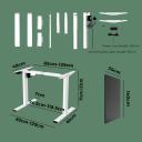 Oikiture Standing Desk Height Adjustable Motorised Electric Sit Stand