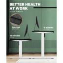 Oikiture Standing Desk Height Adjustable Motorised Electric Sit Stand