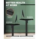 Oikiture Standing Desk Height Adjustable Motorised Electric Sit Stand