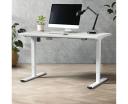 Oikiture Standing Desk Motorised Electric Sit Stand Table Height Adjustable White