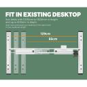 Oikiture Standing Desk Motorised Electric Sit Stand Table Height Adjustable White