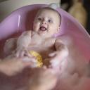 Ok Baby Bella Bath Tub + Support Stand Pink