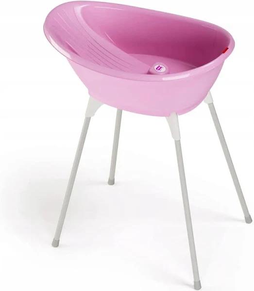 Ok Baby Bella Bath Tub + Support Stand Pink