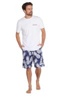 Okanui Mens - Classic Shorts - Pineapples Navy - Australian Made Navy / Pineapples / Small