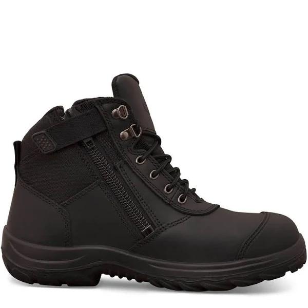 Oliver Hiker Lace Up Zip Side Boot (34-660) Black / 4