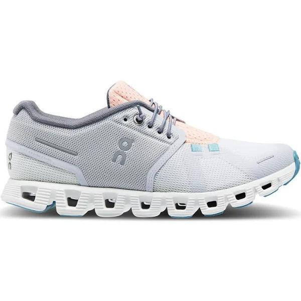 on Cloud 5 Push Running Shoe Women's, Glacier/Undyed White, 11