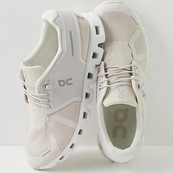 On Cloud 5 Sneakers by On at Free People, Pearl / White, US 7.5