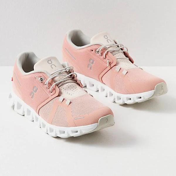 On Cloud 5 Sneakers by On at Free People, Rose / Shell, US 10.5