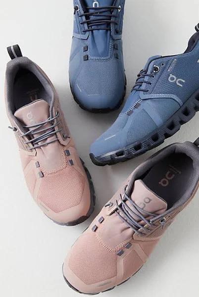 On Cloud 5 Waterproof Sneakers by On at Free People, Metal / Navy, US 9.5