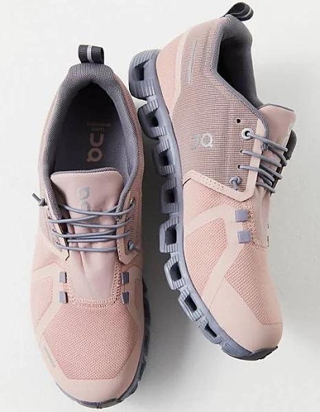 On Cloud 5 Waterproof Sneakers by On at Free People, Rose / Fossil, US 10