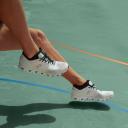 On Cloud x Running Shoe Men's, White/Black, 13