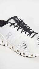 On Cloud x Running Shoe Men's, White/Black, 13
