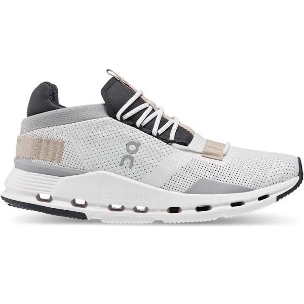 On Cloudnova White | Sand, Womens, Size: 9