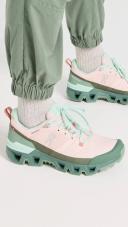 On Cloudwander Waterproof Sneakers | Pink/Green | Size 5.5 | Shopbop