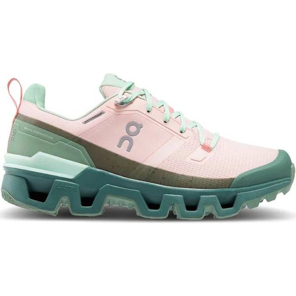 On Cloudwander Waterproof Sneakers | Pink/Green | Size 5.5 | Shopbop