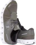 On M Cloud 5 Olive/ White