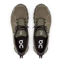 on Men's Cloud 5 Waterproof Running Shoes - Mustard/Rock 7.5