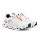 on Men's Cloudrunner Running Shoes Undyed-White/Flame / 7.5