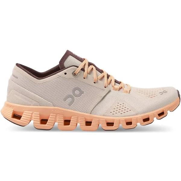 on Running - Women's Cloud x Silver | Almond / 11