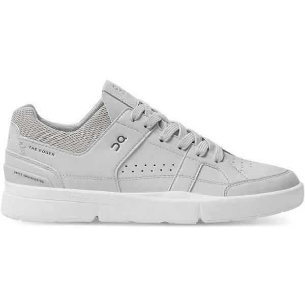 On The Roger Clubhouse Glacier | White, Womens, Size: 9.5