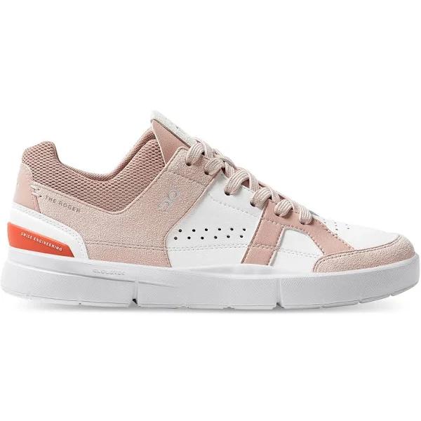 On The Roger Clubhouse Rose | White, Womens, Size: 7