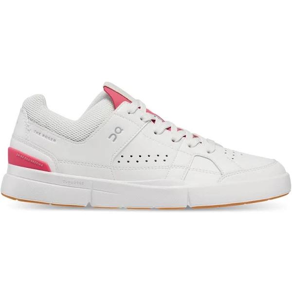 On The Roger Clubhouse Tennis Sneaker White/ Rosewood