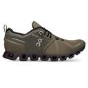 on Women's Cloud 5 Waterproof Running Shoes - Olive/Black 5.5
