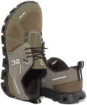 on Women's Cloud 5 Waterproof Running Shoes - Olive/Black 5.5