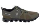 on Women's Cloud 5 Waterproof Running Shoes - Olive/Black 5.5