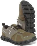 on Women's Cloud 5 Waterproof Running Shoes - Olive/Black 5.5