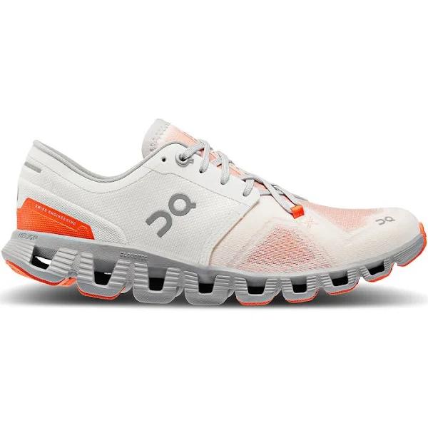 on Women's Cloud x 3 Running Shoe Ivory/Alloy / 11