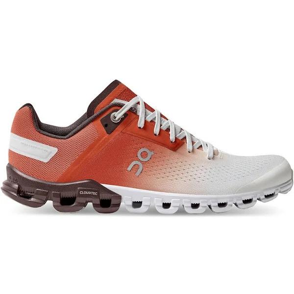 On Womens Cloudflow Shoes Rust/White