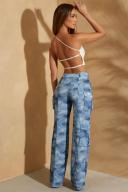 One Shoulder Open Back Crop Top in White, 10