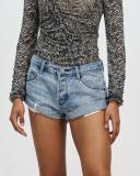 One Teaspoon Salty Dog Bandits Low Waist Denim Shorts