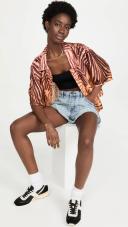 One Teaspoon Salty Dog Bandits Low Waist Denim Shorts