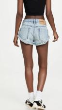 One Teaspoon Salty Dog Bandits Low Waist Denim Shorts